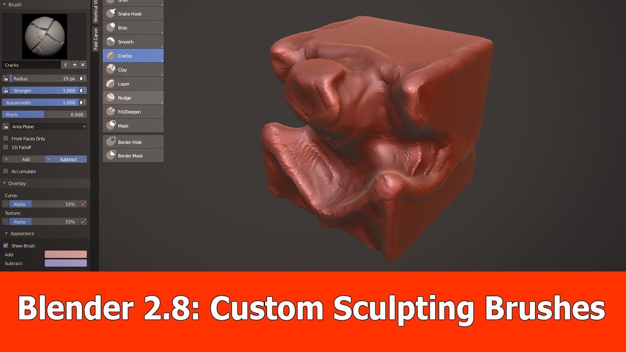 spejl bypass timeren Blender 2.8 Sculpting : How to Create Custom Brushes - YouTube