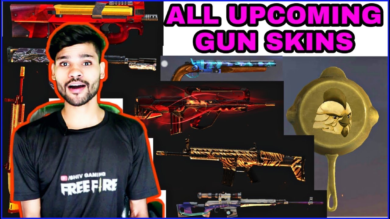 ALL UPCOMING GUN SKINS IN FREE FIRE OB-17 UPDATE || FREE FIRE FUTURE