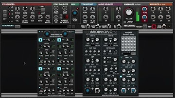 MIDIMOD4 For Voltage Modular - MIDIMONO Sequence With LFO Modulation