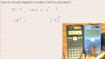 How to square negative numbers (using a calculator)
