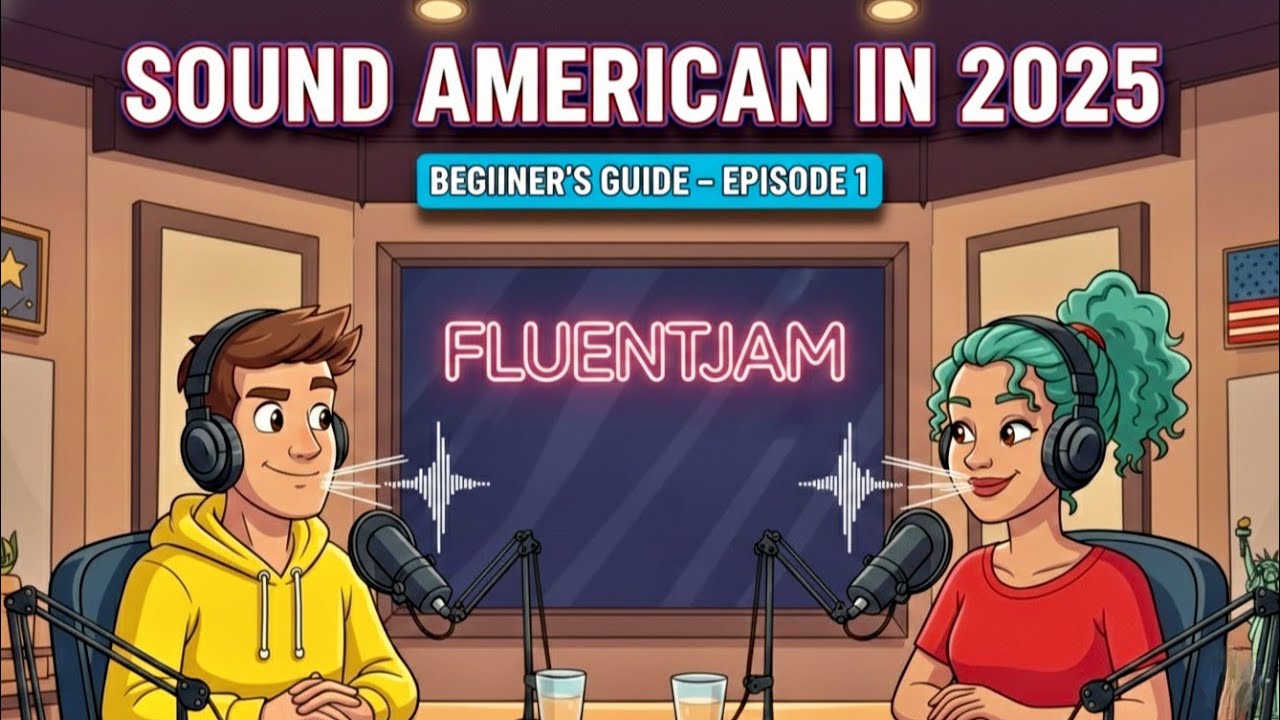 How to Sound American in 2025 – Episode 1 (Beginner’s Guide) | FluentJAM Podcast