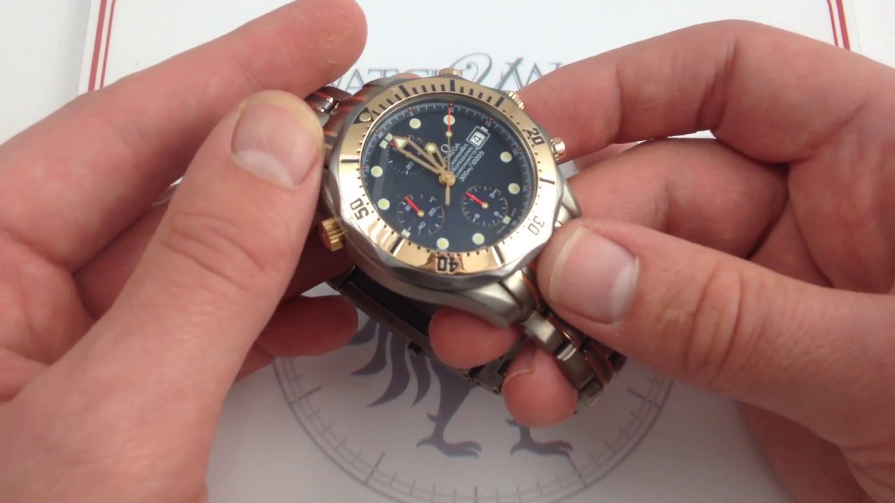 Omega Seamaster Chronograph Diver 300M Titanium Tantalum Rose Gold Luxury  Watch Review