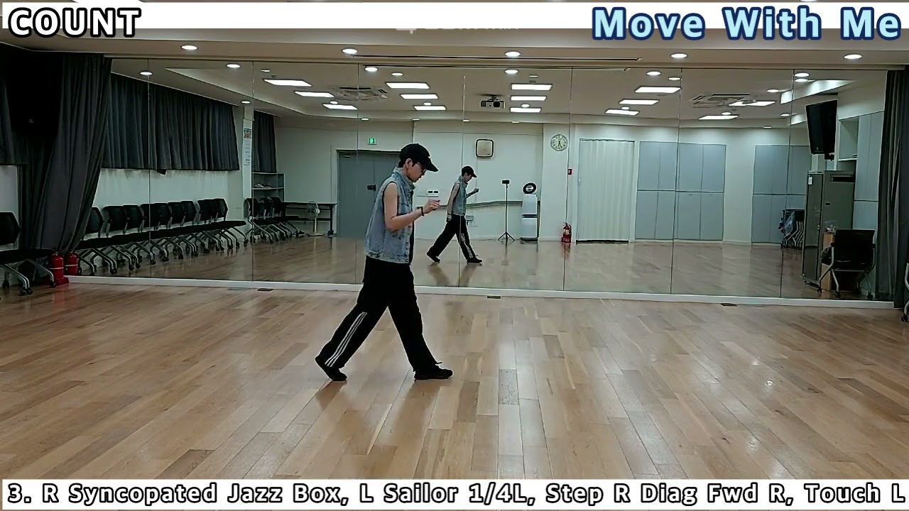 MOVE WITH ME LINE DANCE(IMPROVER WCS), COUNT/TEACH/TUTORIAL,Rob Fowler(September 2025)