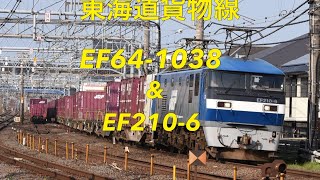 2019/04/21 東海道貨物線 3075レ EF64-1038 & 5062レ EF210-6