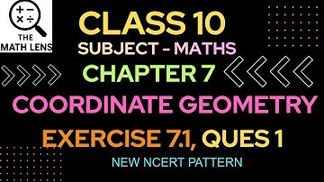 ✅ Class 10 Maths | Chapter 7 | Exercise 7.1 Q1 | Coordinate Geometry | NCERT Solutions | CBSE 2025