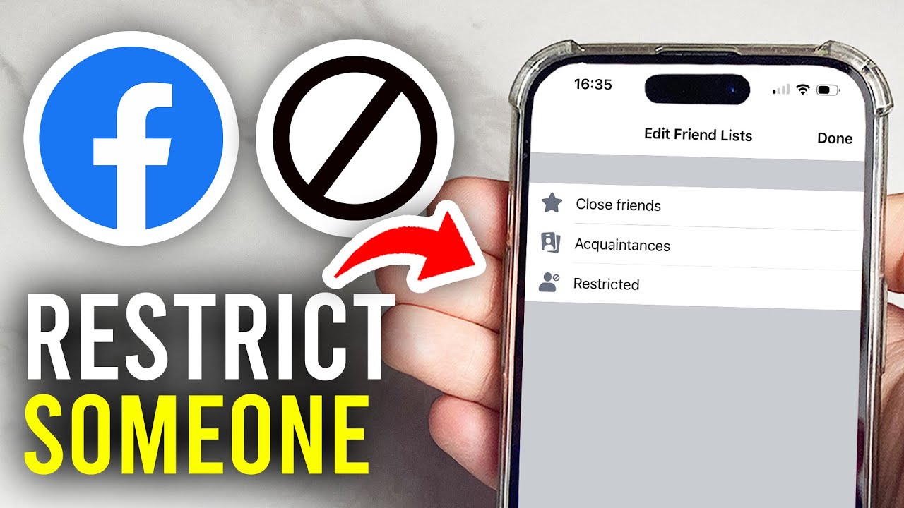 How To Restrict Someone On Facebook - Full Guide - YouTube