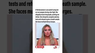 Woman Accused Of Using Car As Weapon During Bar Fight. #shorts #viral #worldnews #foryou