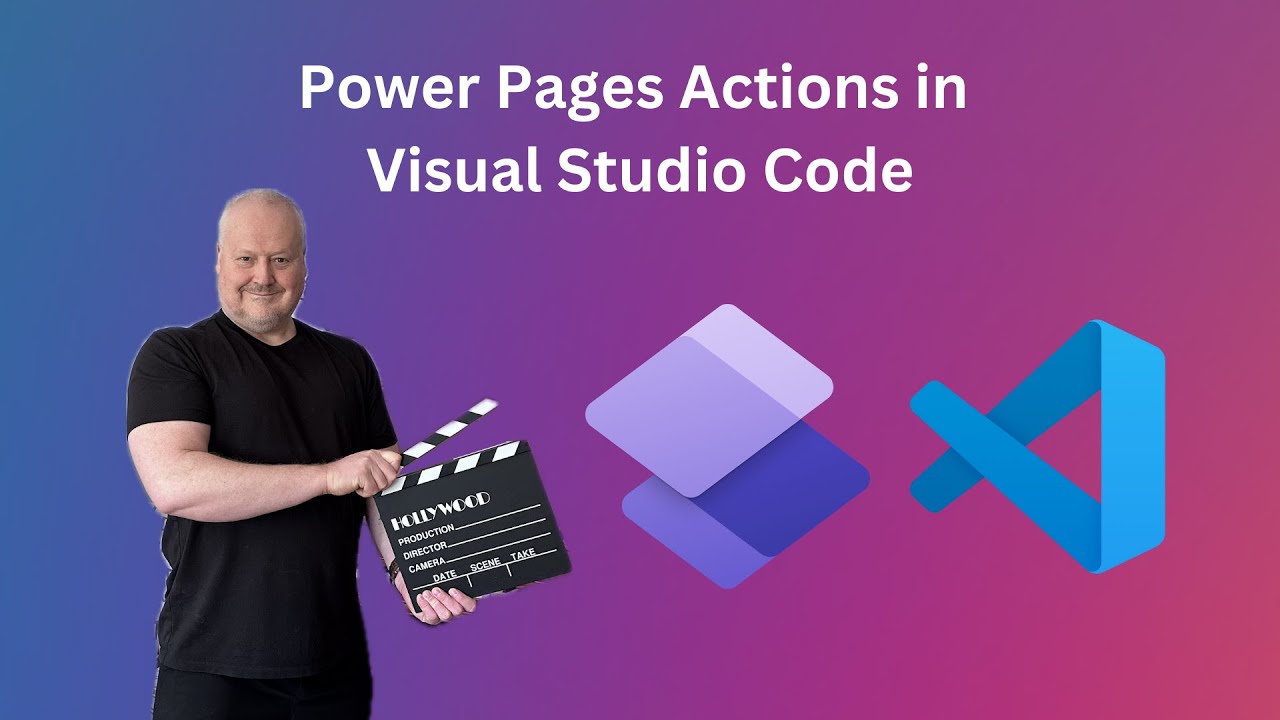 Power Pages Actions in Visual Studio Code - YouTube