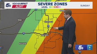 The latest on severe weather chances for Saturday, Sunday