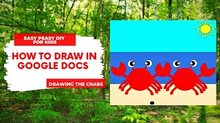 How To Draw on Google Docs  Drawing Minecraft mobs with shapes 