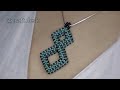Cubic Right Angle Weave (CRAW) Pendant - Beaded Pendant
