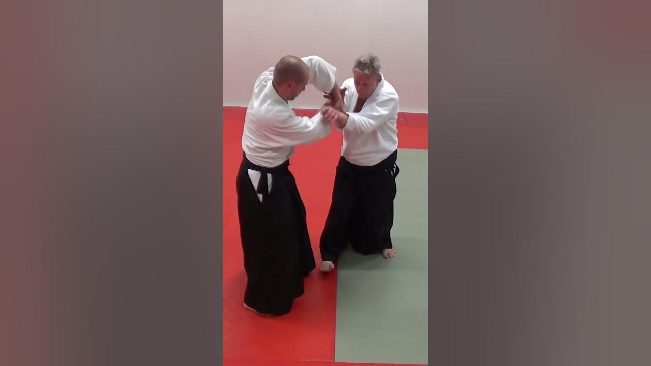 Aikido technique IRIMINAGE against knife attacks, TANTO DORI, by Stefan  Stenudd in 2007 