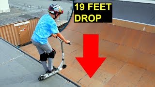 MEGA RAMP VS 9 YEAR OLD SCOOTER KID!