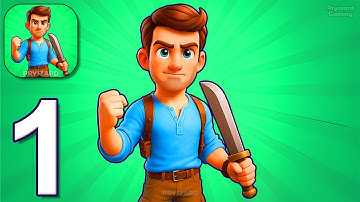 Idle Island Scavenger - Gameplay Walkthrough Part 1 - Gather Supplies Survive Challenges (Android)