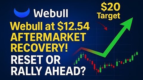 Webull Pulls Back to $12 54 — Aftermarket Recovery & Road to $20