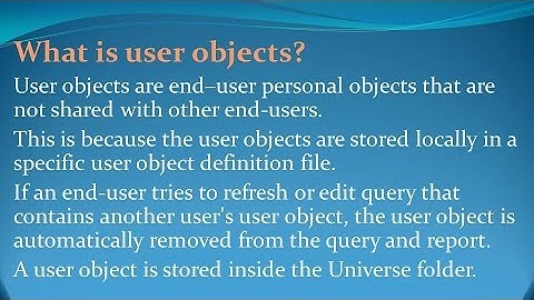 Business Objects Interview Questions and Answers for freshers and experienced– Part 5