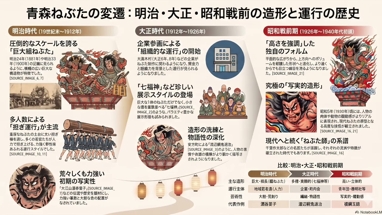 神から巨大力士へ変貌したねぶたの正体（ポッドキャスト・人工音声