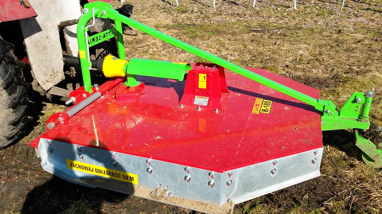 Косилка-измельчитель Ditta seria r180. Сад после обрезки.