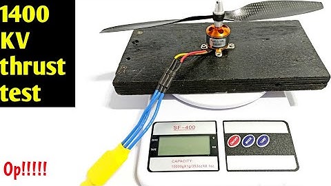 1400 kv brushless motor thrust test with 1045 propeller | Motor thrust unexpected!!!!