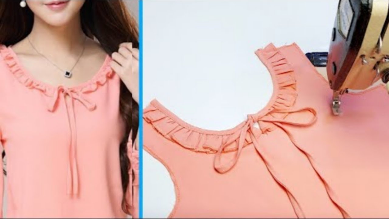 Great tips for sewing lovers, Latest & easy neck design frill ...