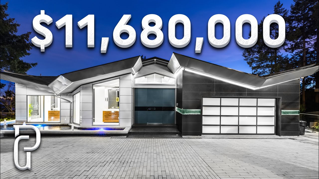 Inside a $11,680,000 Modern Waterfront House in West Vancouver | Propertygrams Mansion Tour