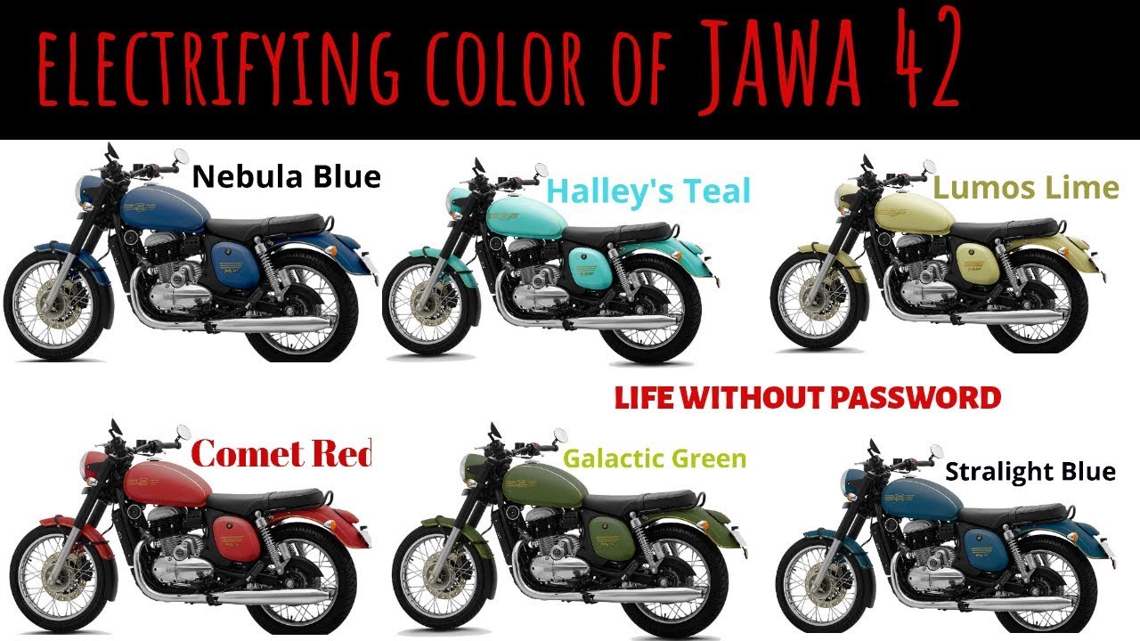 Electrifying Colors Of Jawa 42