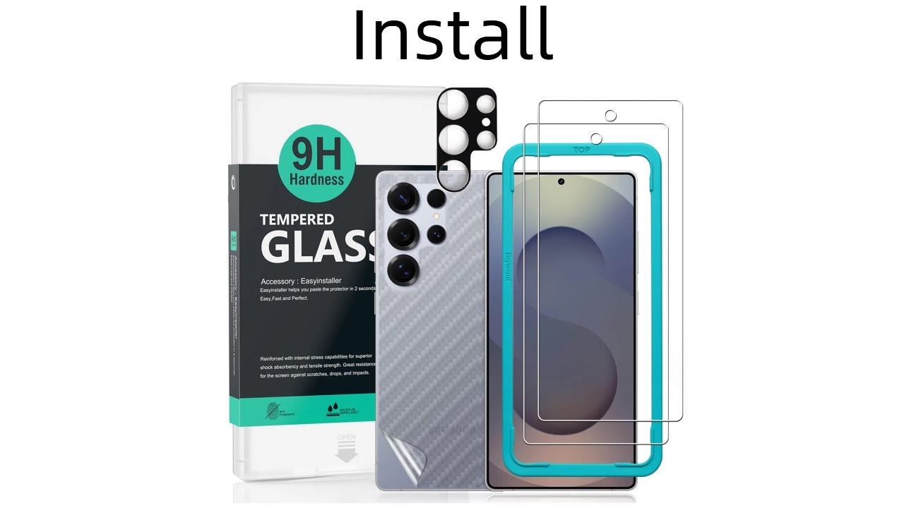 Samsung Galaxy S25 Ultra 5G Tempered glass ibywind Protector & Easy Install Kit &CameraLensProtector