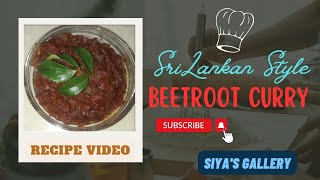 Sri Lankan Style Beetroot Curry