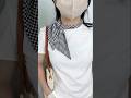How to Tie a Chic Side-Knot Scarf | Easy Everyday Clothing Hack 🧣,#ClothingHacks #FashionTutorial,