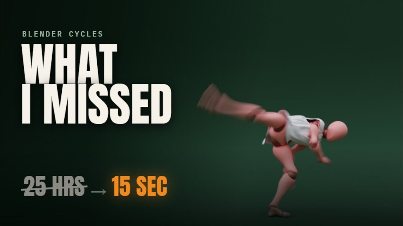 Faster Rendering How to Render Your Animations 6000X Faster in Blender Cycles - YouTube