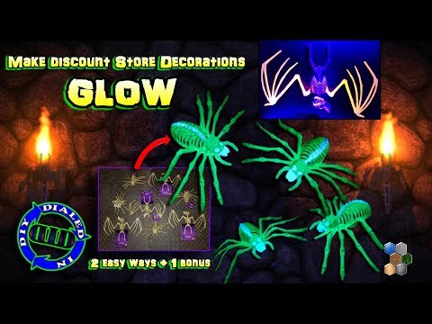 Make Decorations Glow - Easy To Turn Discount Decorations Into AWESOME