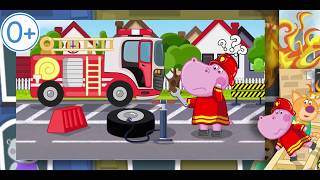 Hippo 🌼 Fireman for kids 🌼 Slide show-1 18х9 30 0+ screenshot 1