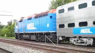 Metra Trains At Naperville Illinois Metra BNSF Chicago West Service