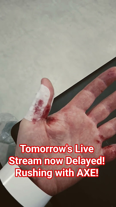 Live stream interrupted that was planned for tomorrow!