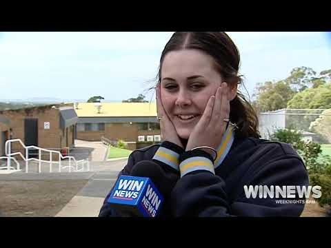 WIN News Illawarra - St Joseph's Albion Park Year 12 students celebrate finishing final HSC exam