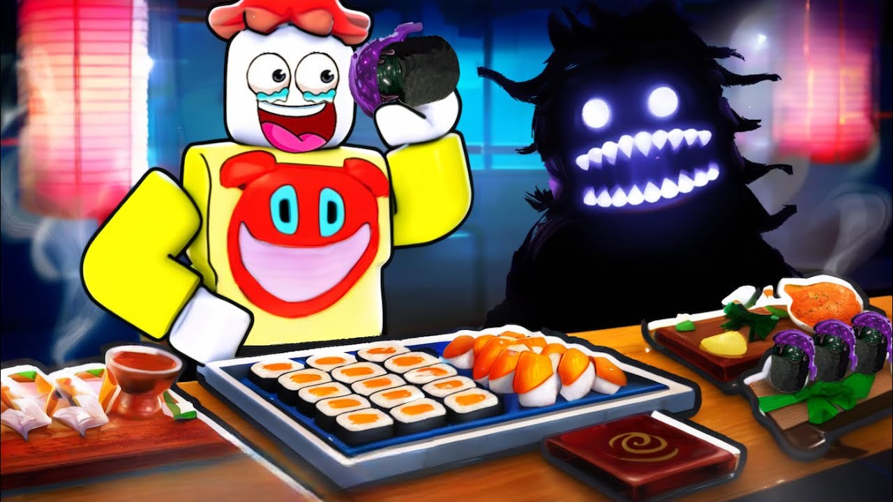 怖い寿司でなぞの料理をさせられるロブロックスがやばい【 Roblox 】