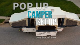 How to Set Up a Pop Up Camper the Correct Way | Step-by-Step Guide | 2008 Starcraft 2409