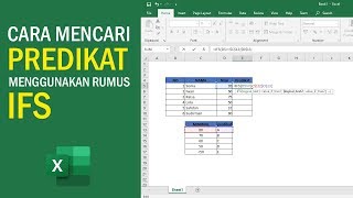 Fungsi Rumus IFS untuk mencari Predikat Huruf pada Microsoft Excel screenshot 5