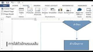 แนะนำการสร้าง Flowchart โดยใช้ MS Word