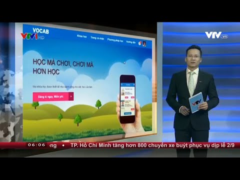 Phần mềm học từ mới tiếng anh | VTV1 Chào buổi sáng – Giới thiệu ứng dụng học từ vựng tiếng anh