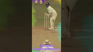 Slow motion shot at Deep Square Leg by Sachin Tendulkar...Learn cricket...