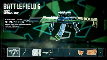 Battlefield 6 987 Breaker Weapon Package Pack | Strapped In Kord 6P67 & RPG Skins