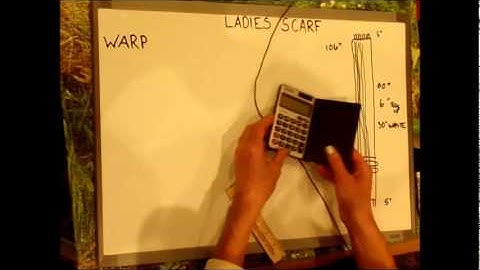 How to Weave on a Loom - Video 4 - Calculating yarn for weaving