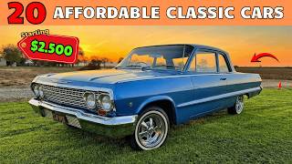 20 BEST CHEAP CLASSIC CARS FOR SALE by Original Owners Now! Starting At 2.500!