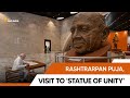 PM Modi performs Rashtrarpan Puja & visits museum at 'Statue of Unity' in Kevadia, Gujarat | PMO