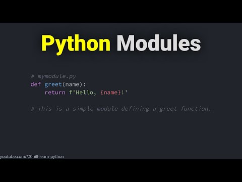 Modules in the Python Programming Language