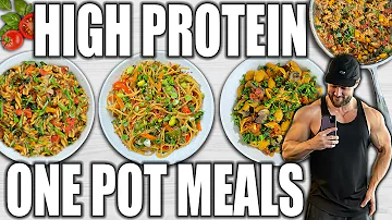 3 Easy One Pot Vegan Meals - Quick & High Protein
