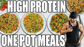 3 Easy One Pot Vegan Meals - Quick \& High Protein