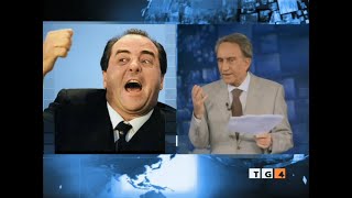 Tg4 ore 19:00 - Aggressione a Berlusconi (13/12/2009)