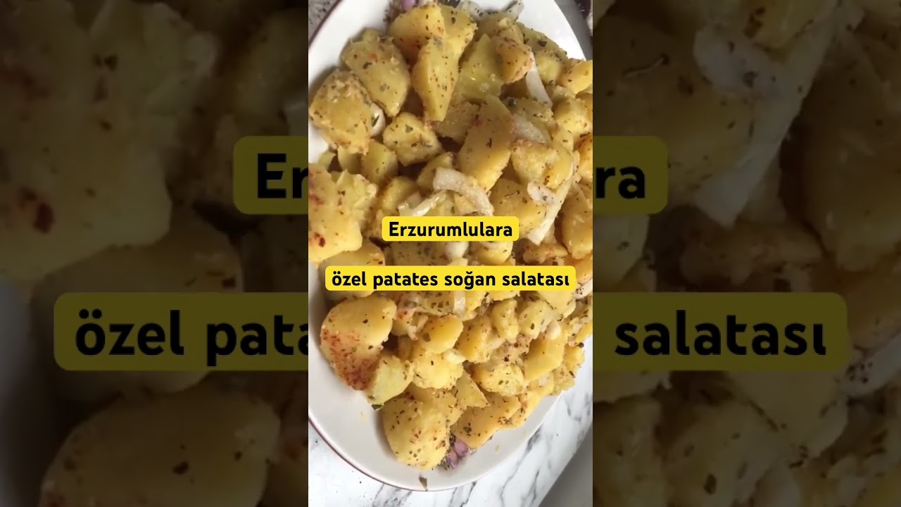 Erzurumlulara özel patates soğan salatası #yemektarifleri #erzurum Erzurumlulara özel patates soğan salatası #yemektarifleri #erzurum